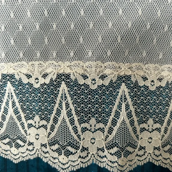 Bonnie Jean Vintage 80s Kid Dress with Lace Collar - Picture 4 of 10